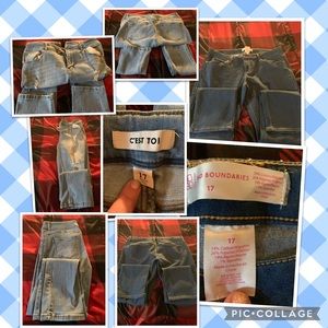 Juniors size 17 jeans